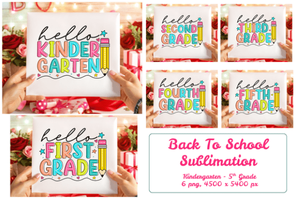 Download Hello Grade Back to School Sublimation - Premium Bundle
