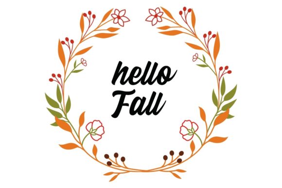 Download Hello Fall Autumn Wreath - Autumn wreath Collection