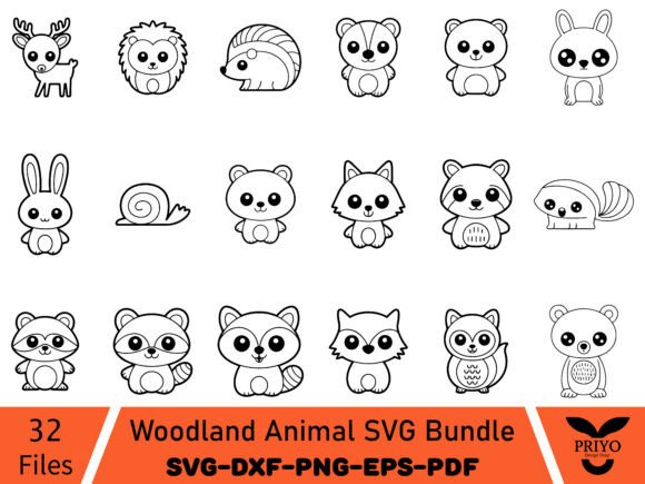 Download Woodland Animal SVG Bundle - Woodland animal svg Collection
