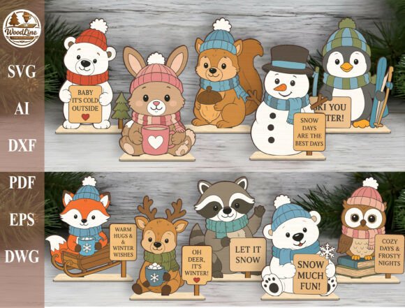 Download Winter Woodland Animal SVG Bundle - Woodland animal svg Collection