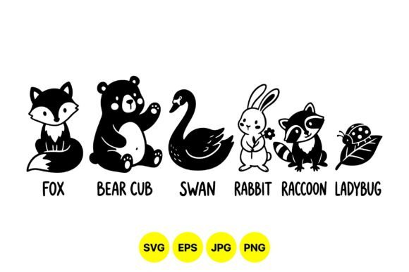 Download Cute Woodland Animal Svg Icons - Woodland animal svg Collection