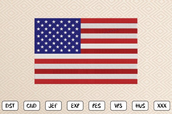 Download USA Flag Embroidery Design - Premium Resources